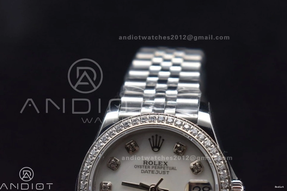 Syle 408 DateJust Bracelet Dial On WF OdorResistant Fluted President Steel 31 White Ladies 278289 Bezel 316L 0714